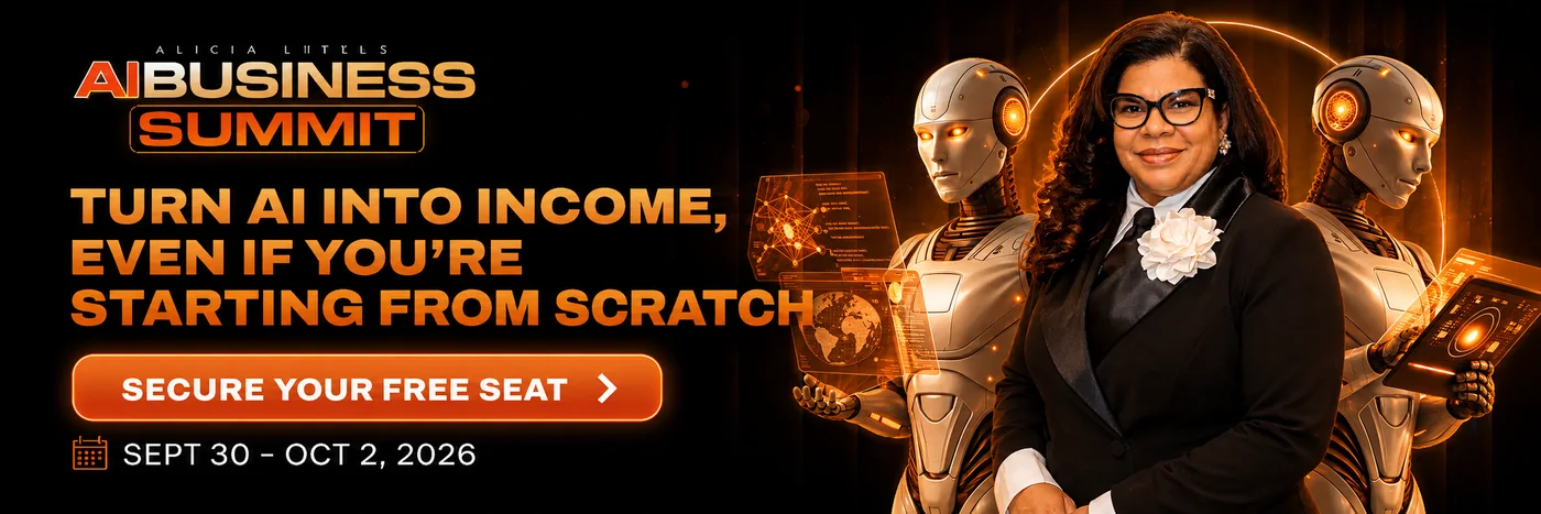 AI Business Summit 2026 by Alicia Lyttle, Sept 30 to Oct 2, secure your free seat